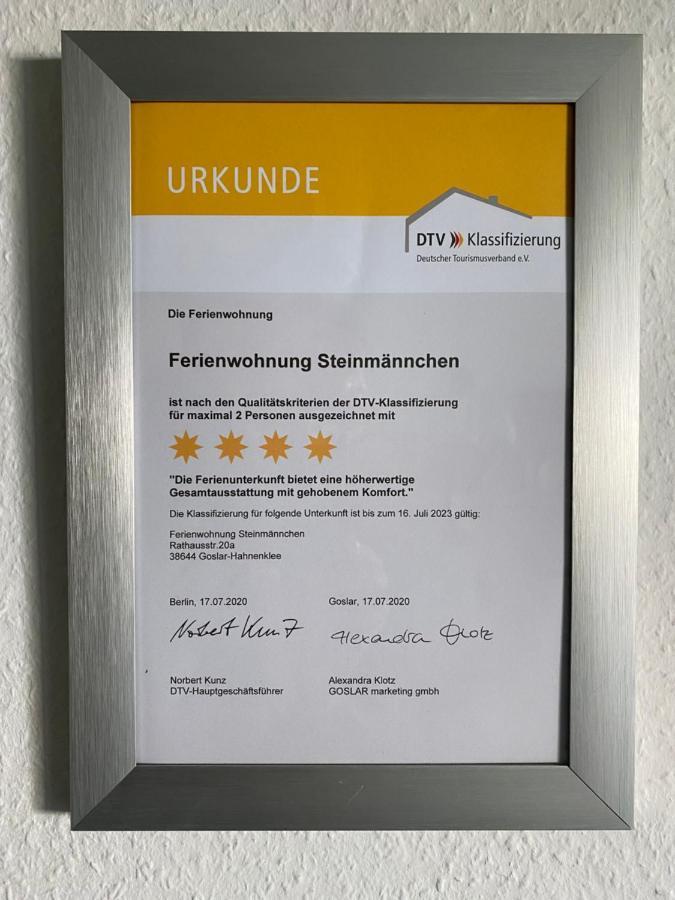 Steinmännchen Ferienwohnung Goslar Exterior foto
